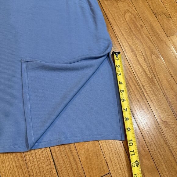 J. Jill Wearever Collection Tunic Blouse Top Plus Size 4X Blue Side Slits NEW - Picture 9 of 12